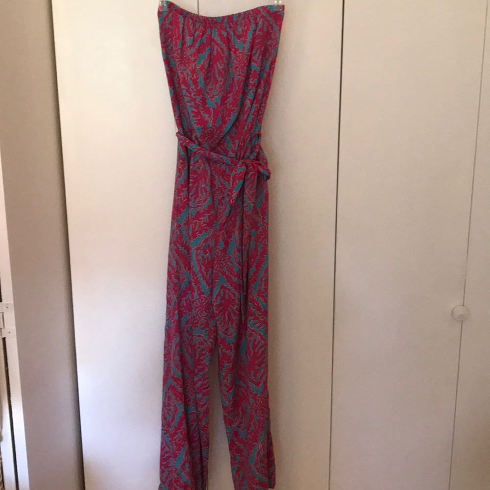 Lilly Pulitzer strapless jumpsuit